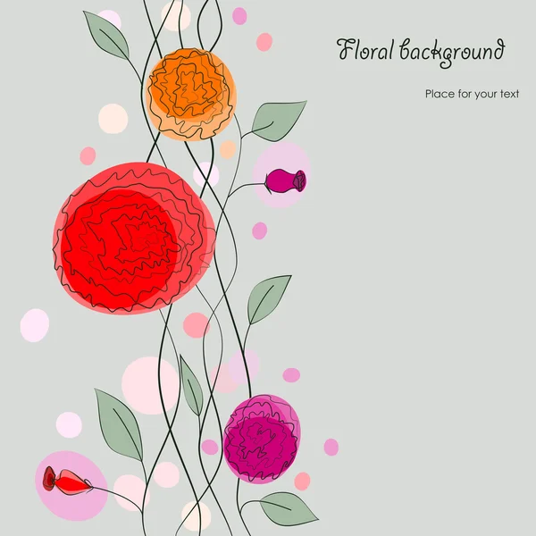 Floral background — Stock Vector