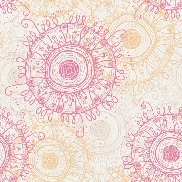 Patrón floral sin costura abstracto — Vector de stock