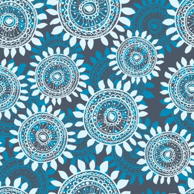 Dikişsiz soyut ayçiçeği