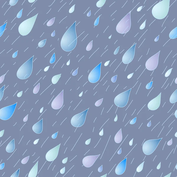 Naadloze regen — Stockvector