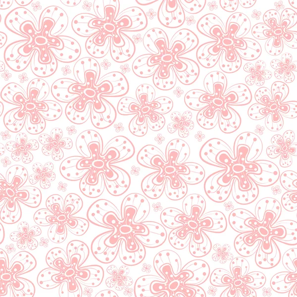 Flores sin costura — Vector de stock