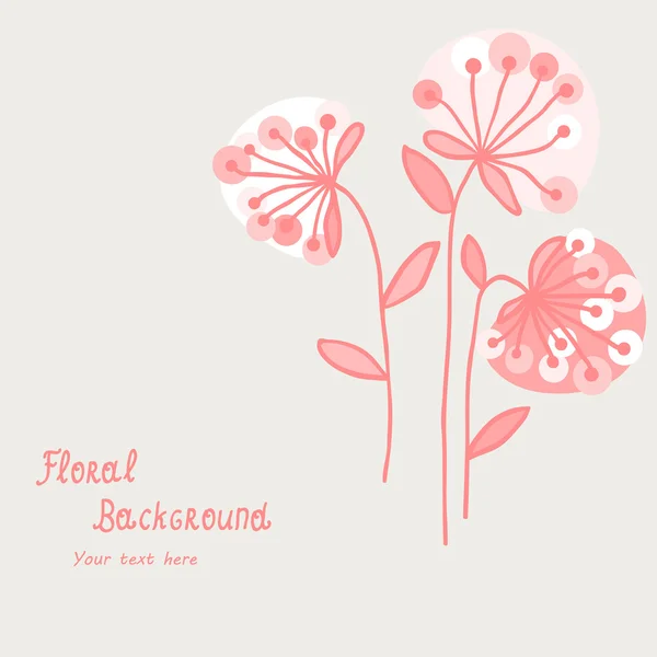 Fundo floral — Vetor de Stock