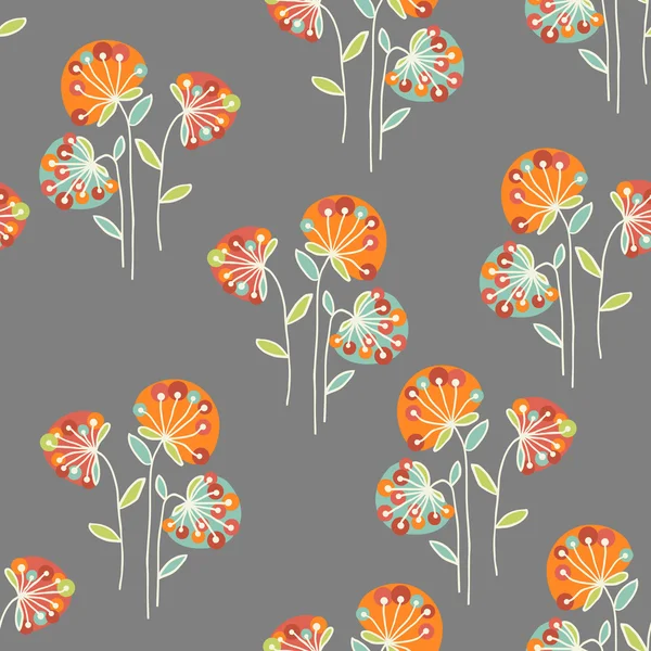 Naadloze bloemen — Stockvector