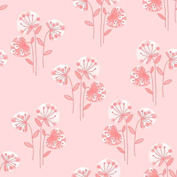 Flores sin costura — Vector de stock