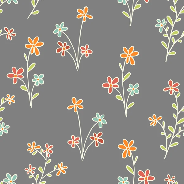 Naadloze bloemen — Stockvector