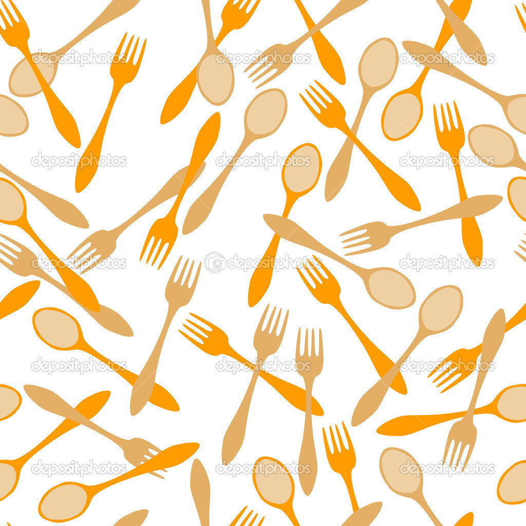 seamless spoons and forks