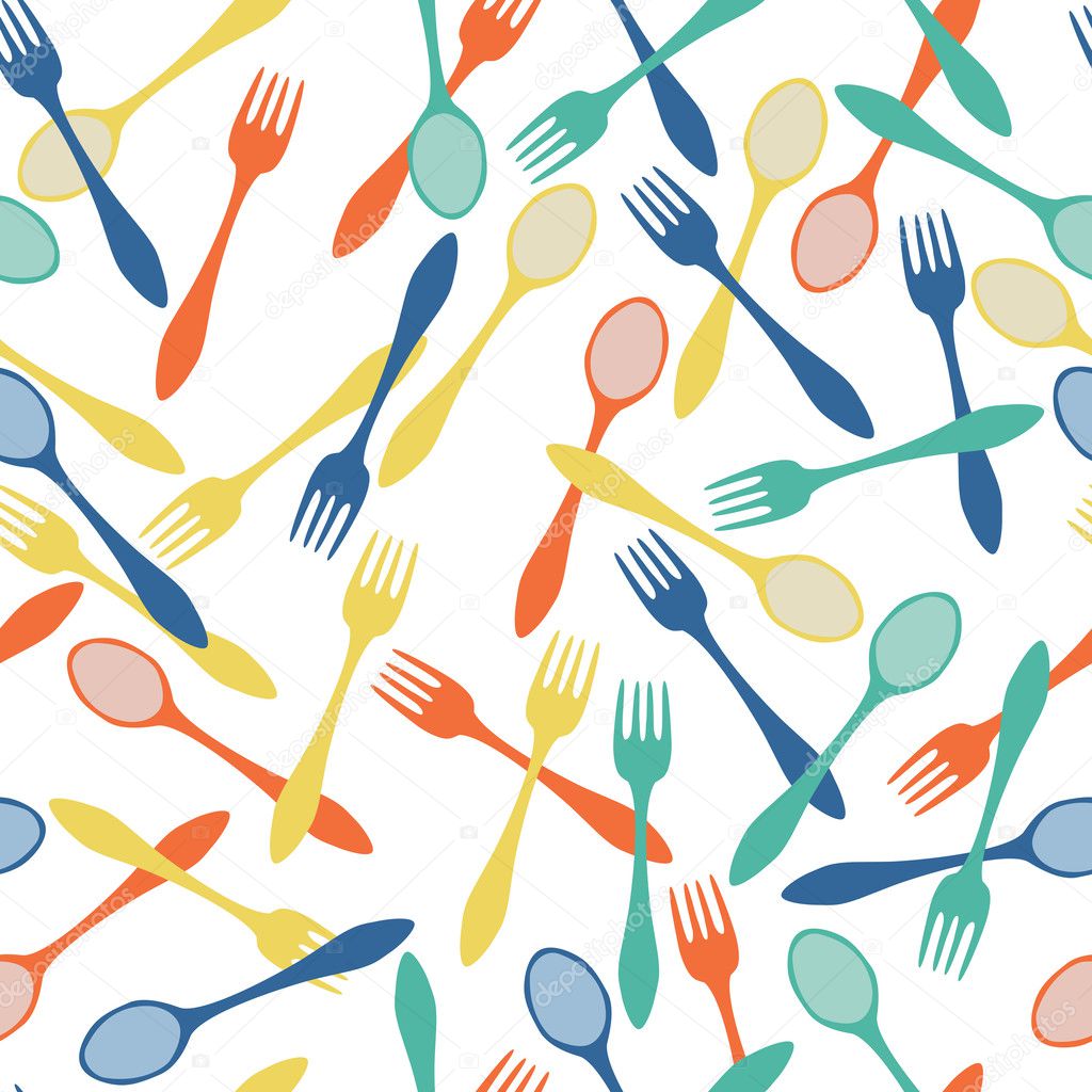 seamless spoons and forks