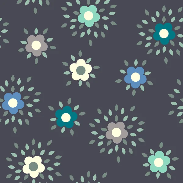 Flores sin costura — Vector de stock