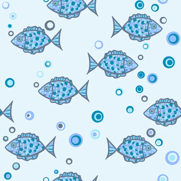 Poissons sans couture — Image vectorielle