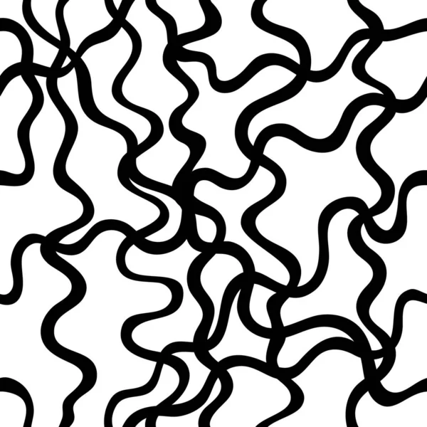 Чорно Білий Абстрактний Безшовний Візерунок — стоковий вектор