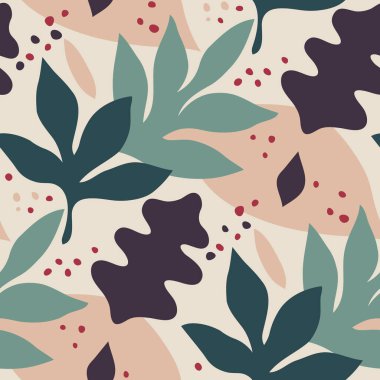 Yapraklı kusursuz desen