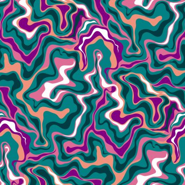 Dalgalı çizgileri olan soyut ve pürüzsüz desen