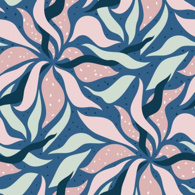 soyut çiçek vektör seamless modeli