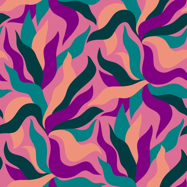 Abstract Bloemen Naadloos Patroon — Stockvector