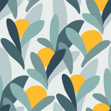 Soyut çiçek desenleri.