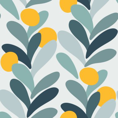 Soyut çiçek desenleri.