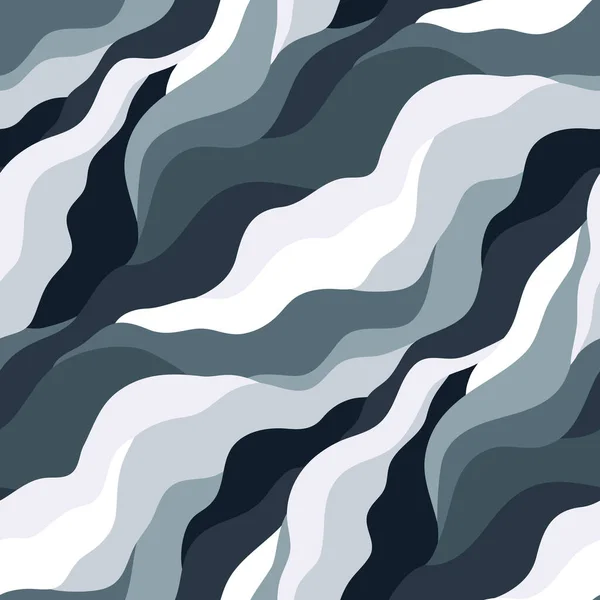 波状線を用いたシームレスなパターン — ストックベクタ
