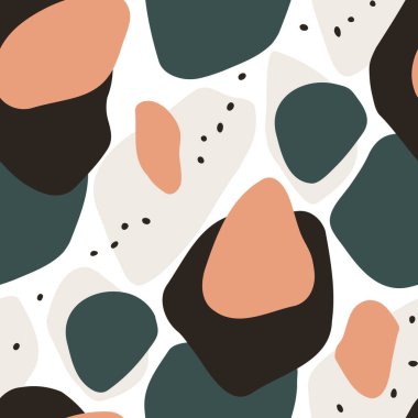 Soyut şekilli kusursuz vektör deseni