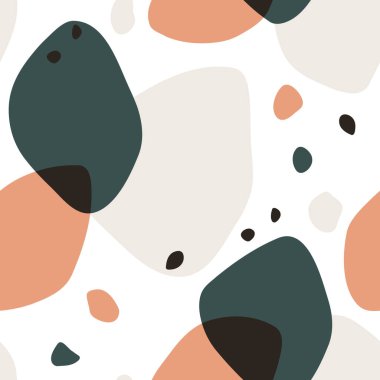 Soyut şekilli kusursuz vektör deseni