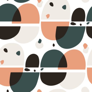 Soyut şekilli kusursuz vektör deseni