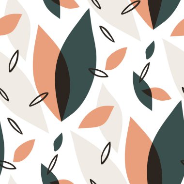 Soyut çiçek desenleri.