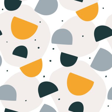 Soyut şekilli kusursuz vektör deseni