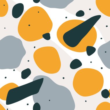 Soyut şekilli kusursuz vektör deseni