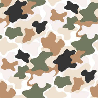 Soyut şekilli kusursuz kamuflaj deseni