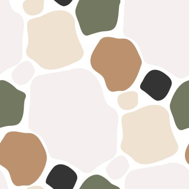 Soyut şekilli kusursuz vektör deseni