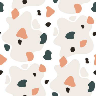 Soyut şekilli kusursuz desen