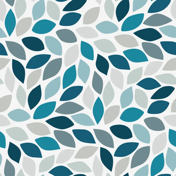 抽象的な葉を持つシームレスなベクトルパターン — ストックベクタ