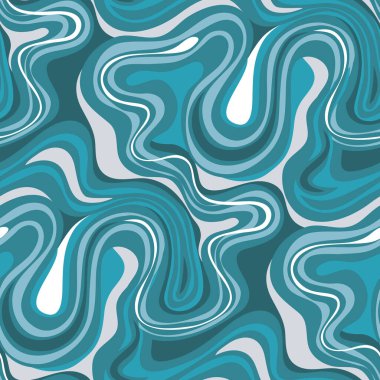 Dalgalı çizgileri olan soyut ve pürüzsüz desen