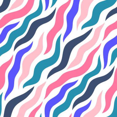 Dalgalı çizgili soyut seamless modeli