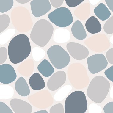 Yuvarlak şekiller ile soyut seamless modeli