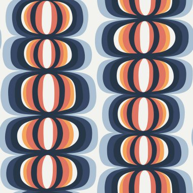 Yuvarlak şekiller ile soyut seamless modeli