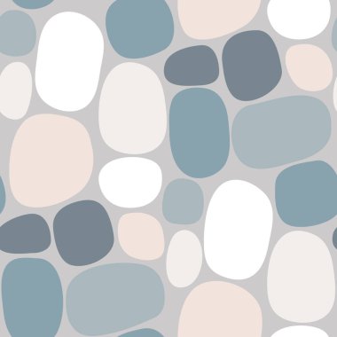 Yuvarlak şekiller ile soyut seamless modeli