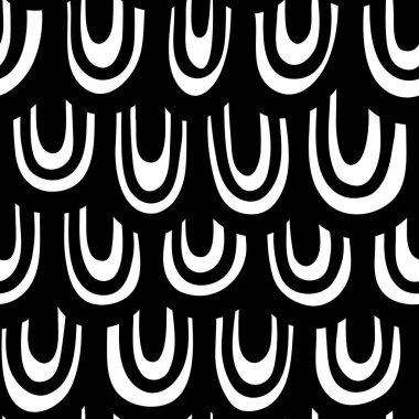 Soyut siyah ve beyaz kusursuz desen