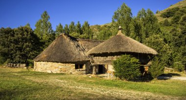 palloza içinde balboa, leon, İspanya