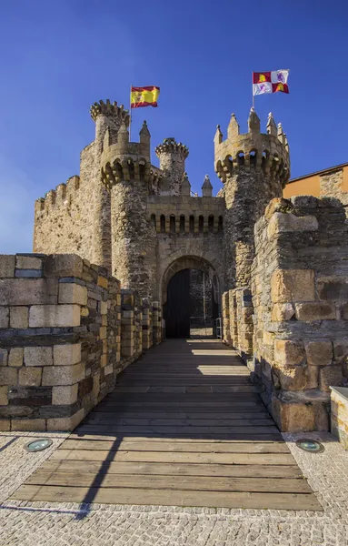 Castillo Templario en Ponferrada, León, Sapin —  Fotos de Stock