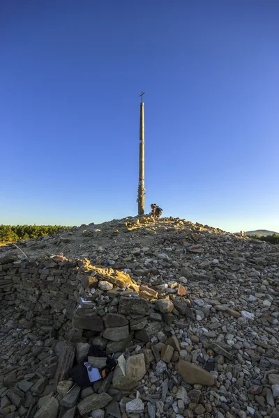 Cruz de Ferro, Foncebadon, Leon, Spagna . — Foto Stock