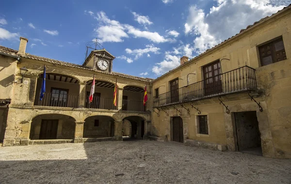 Plaza Mayor of Pedraza, Segovia, Castilla-Leon, Espanha — Fotografia de Stock