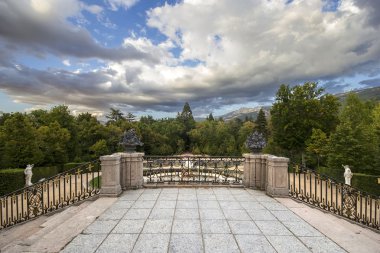 la granja de san ettiler Segovia, bahçeleri castilla ve leon,