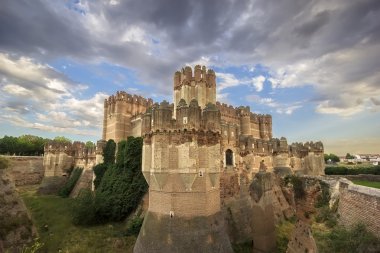 View of Castle of Coca in Segovia, Castilla-Leon, Spain