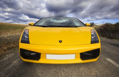 Leon, İspanya - 15 Kasım: lamborghini gallardo katılan