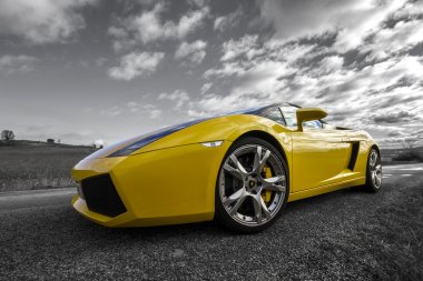 Leon, İspanya - 15 Kasım: lamborghini gallardo katılan