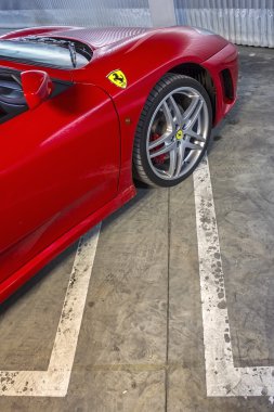 Leon, İspanya - 10 Mart: t katılan bir ferrari f430 spider