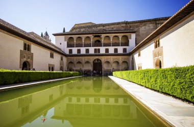 la alhambra, gr, Patio de los arrayanes (mersinden Mahkemesi)