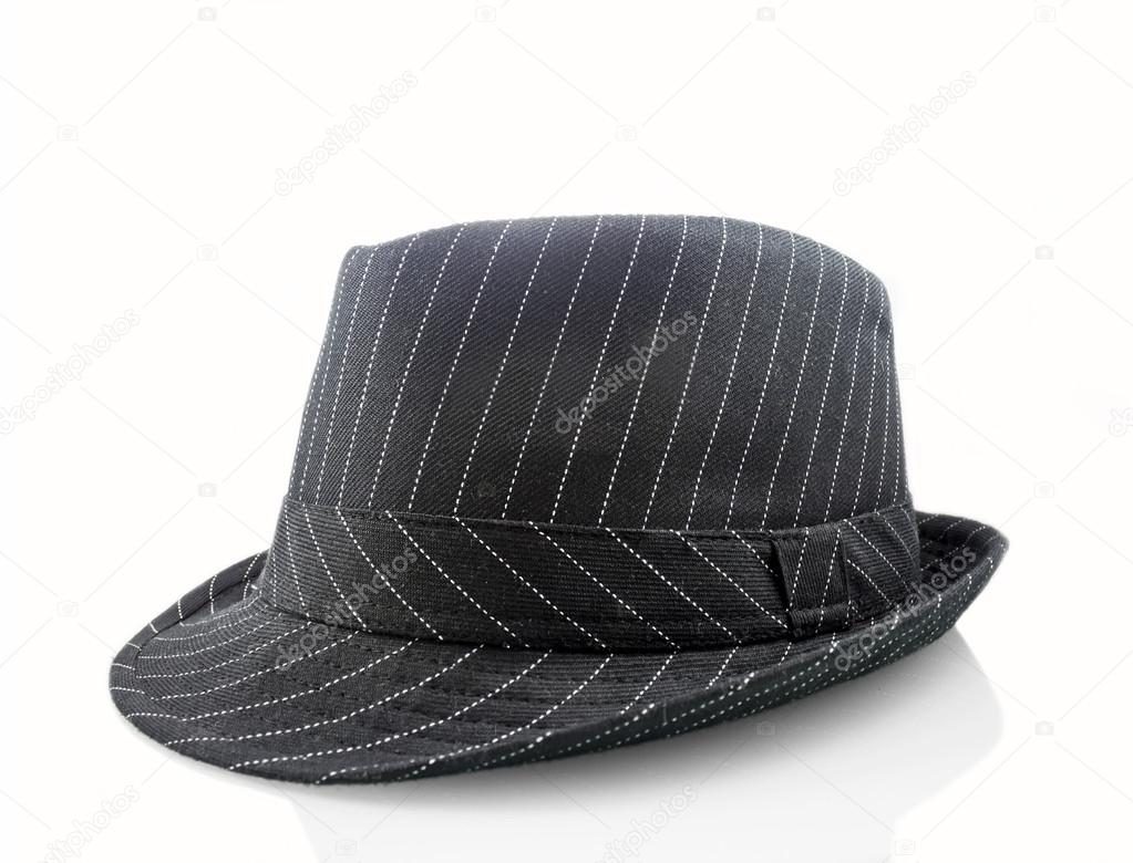 Black hat isolated on a white background