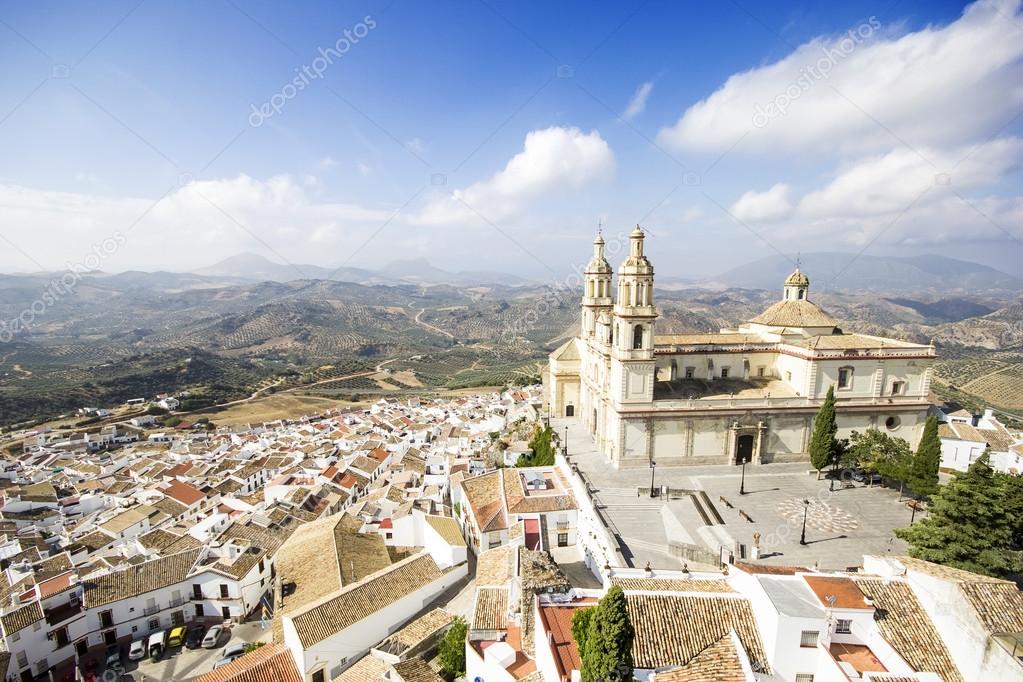 View from above of Church of Olvera (Parish of Our Lady of the I