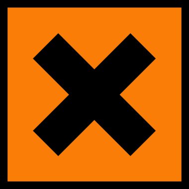  tahriş edici simgesi